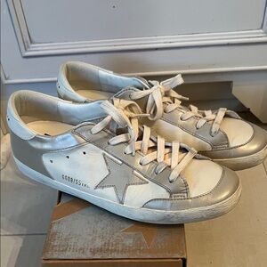 Golden Goose superstar metallic sneakers